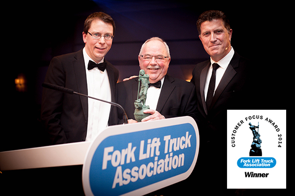 Fork Lift Truck Association - Customer Focus Award Winners - Gray Forklift Aberdeen